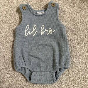 Lil Bro Blue Diaper Cover by Loved Baby